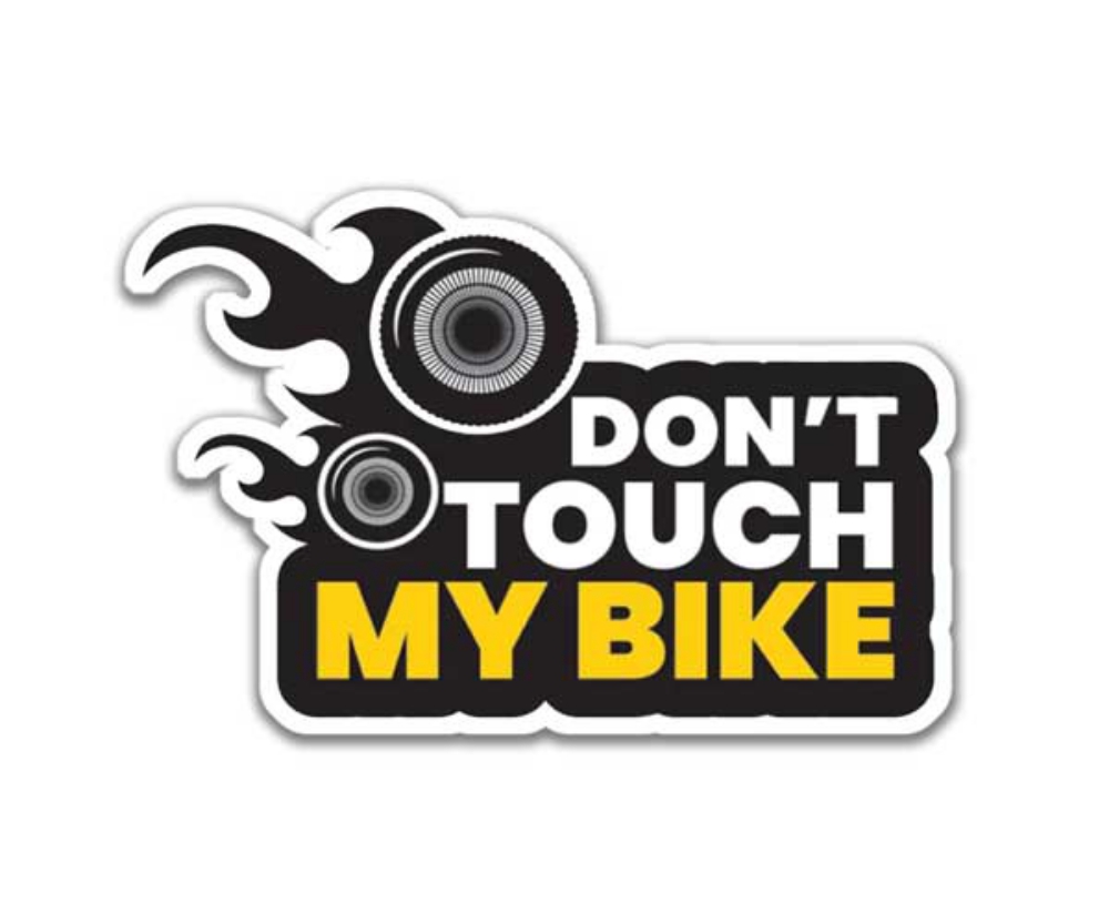 Amazon.com: Dont Touch My Bike - Embroidered Patch 7x6 cm : Clothing, Shoes  & Jewelry